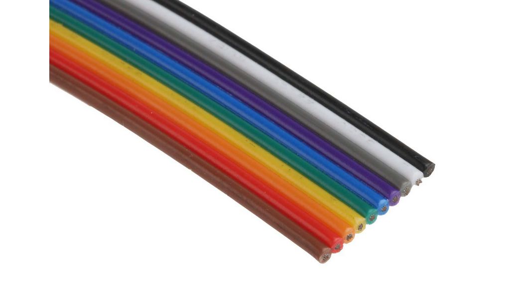 Lintkabel 10x 0.14mm² Onafgeschermd 25m